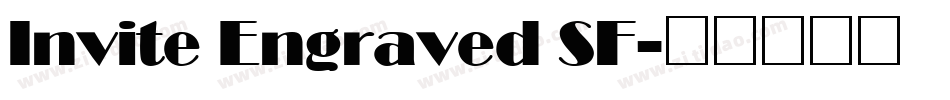 Invite Engraved SF字体转换